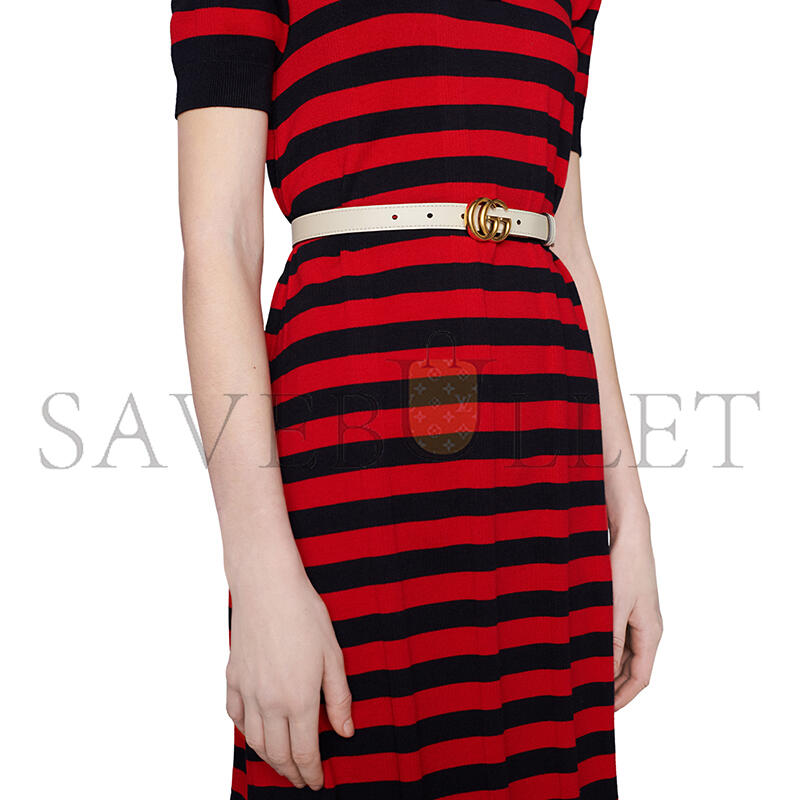 GUCCI GG MARMONT REVERSIBLE THIN BELT 2CM 659418